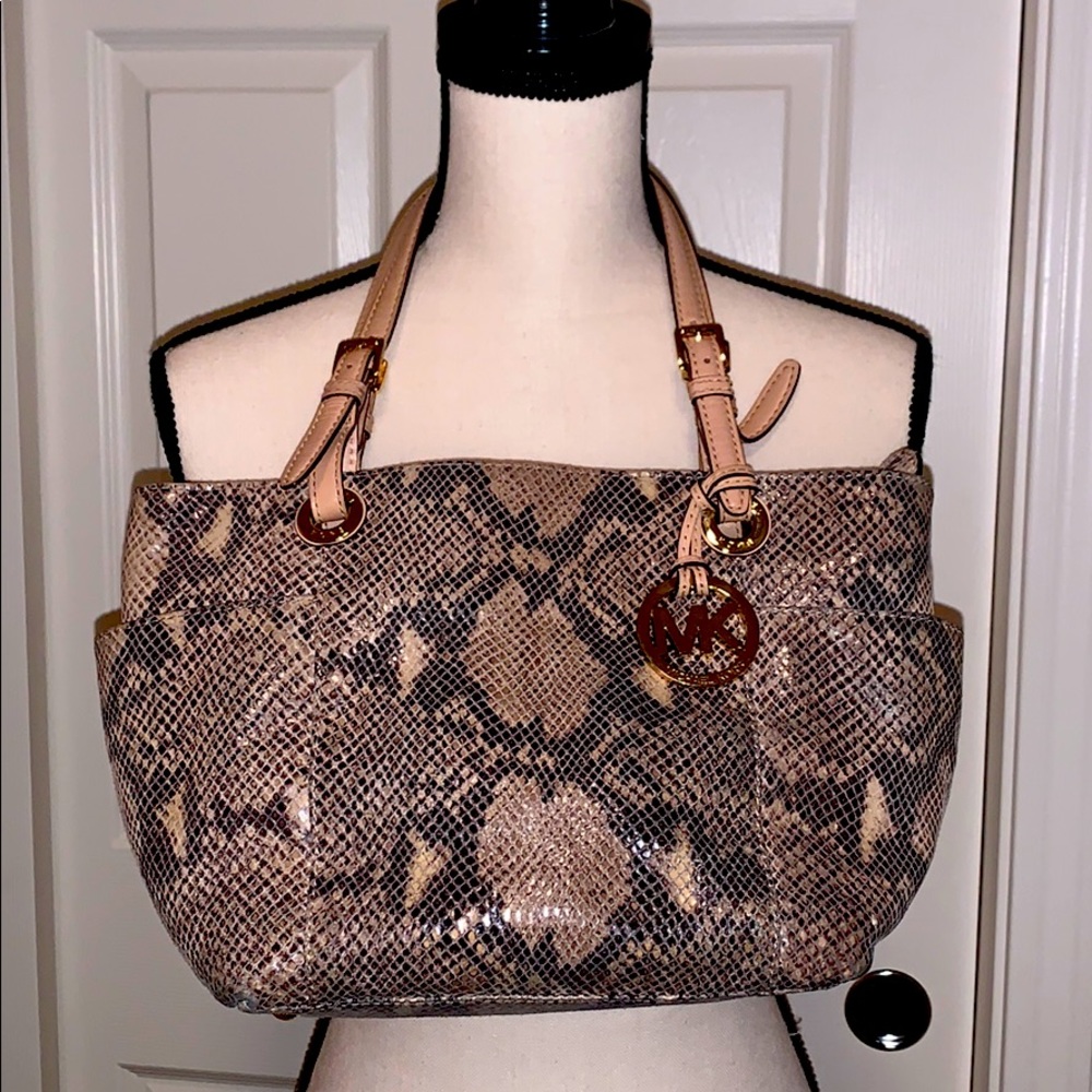 Michael Kors snake print purse